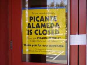 Picante Playa, Alameda, now closed, January 2004                   